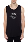 Dolce & Gabbana BLACK Logo-embroidered top