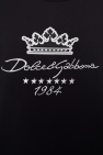 Dolce & Gabbana BLACK Logo-embroidered top