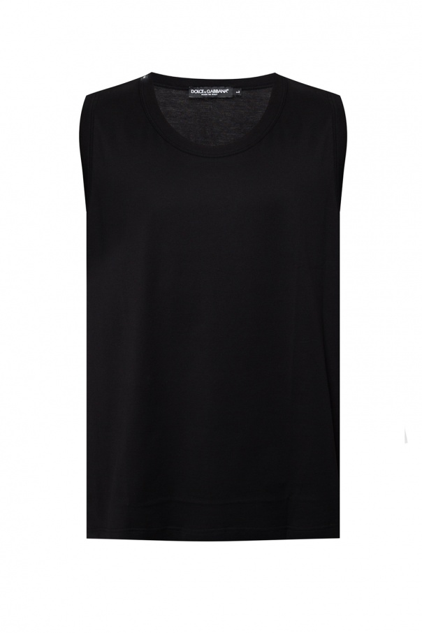 Dolce & Gabbana lace-effect iPhone 12 Pro case Sleeveless T-shirt