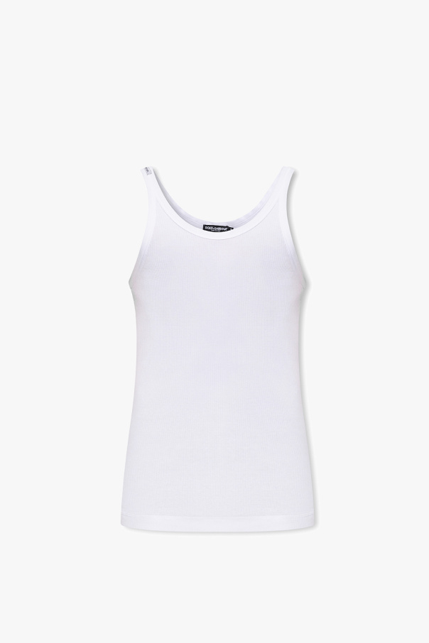 dolce Herzanh & Gabbana Logo-patched tank top