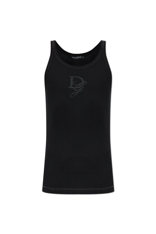 Dolce & Gabbana Ribbed sleeveless t-shirt