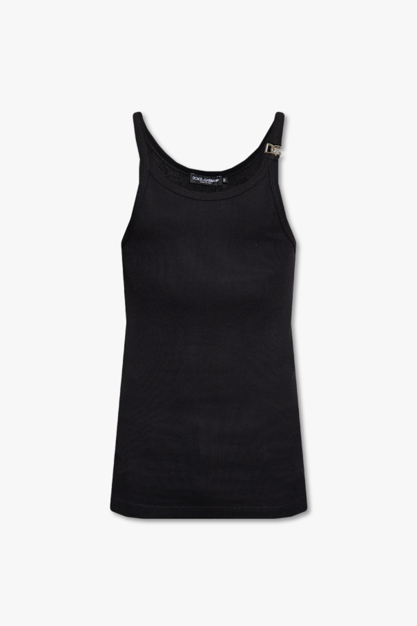 Dolce & Gabbana Vrouwen Foulard Sleeveless T-shirt