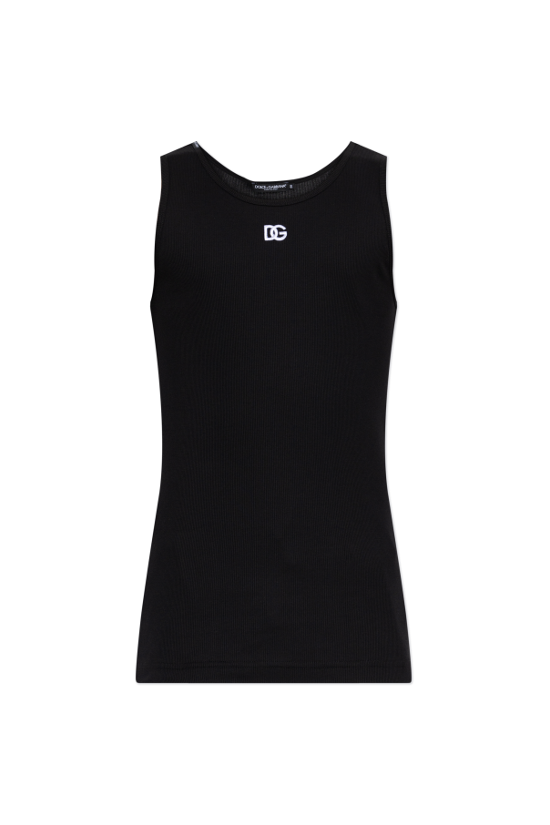 Ribbed sleeveless t-shirt od Dolce & Gabbana