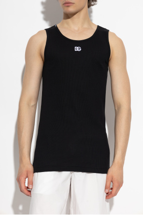 Dolce & Gabbana Camiseta de canalé sin mangas