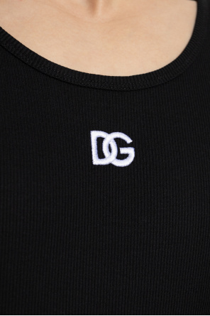 Dolce & Gabbana Camiseta de canalé sin mangas