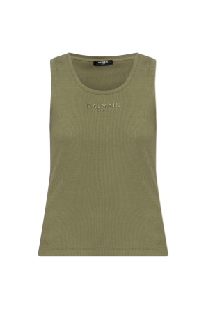 Top with embroidered logo