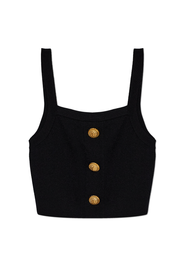 Short spaghetti strap top od Balmain