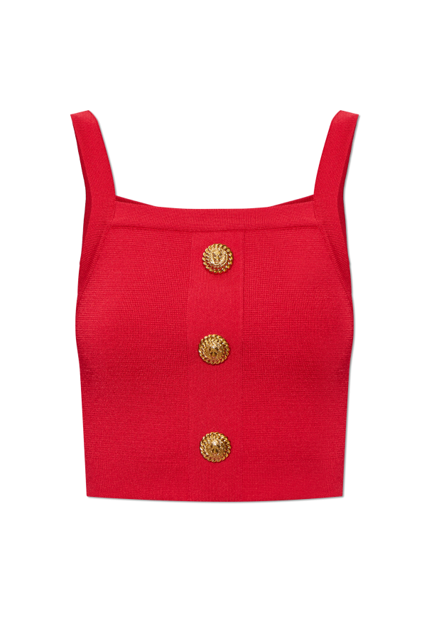 Short off-shoulder top od Balmain