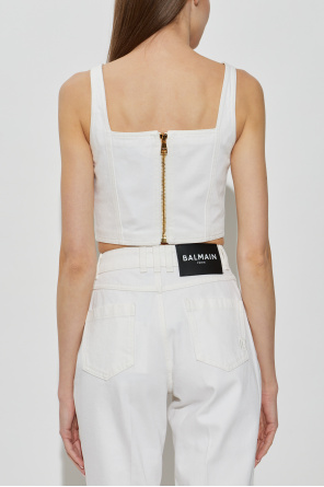 Balmain Short off-shoulder top