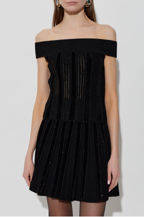 Balmain Top with shimmering sequins