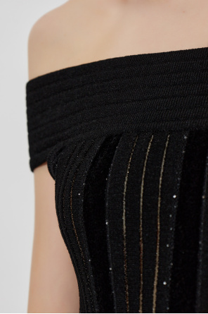 Balmain Top with shimmering sequins