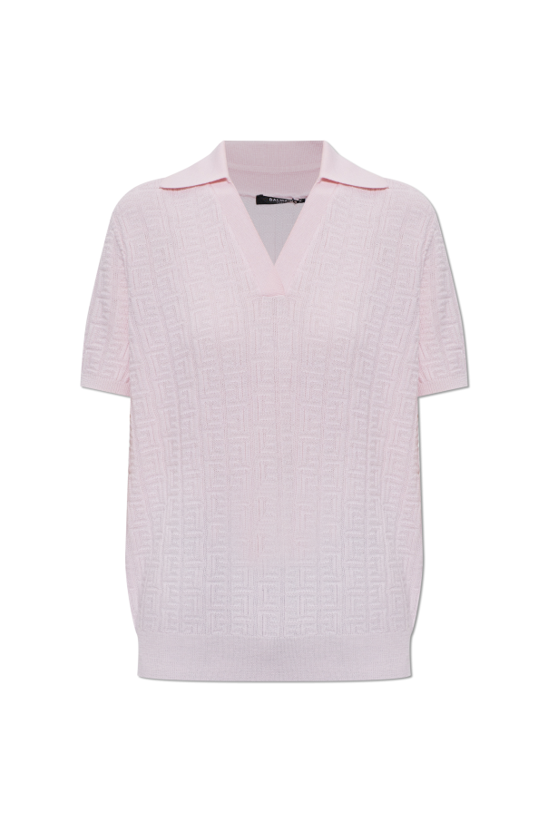 Wool sweater with monogram od Balmain