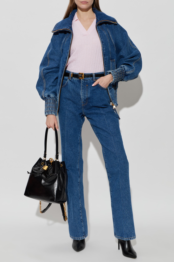 Balmain Wool sweater with monogram