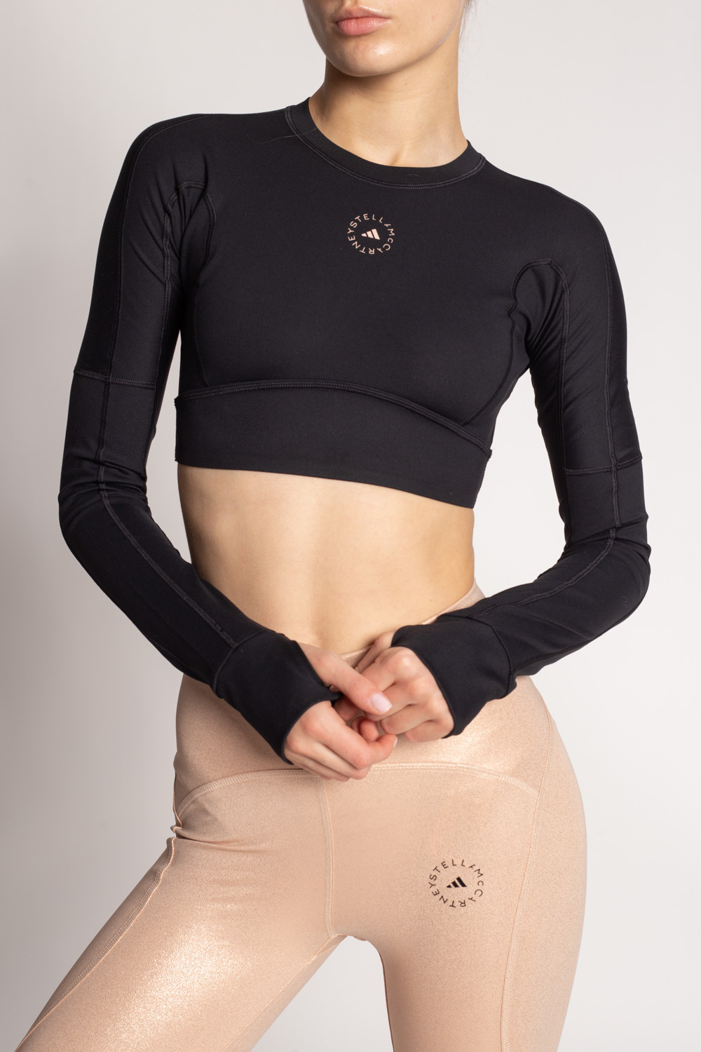 ADIDAS by Stella McCartney Cropped top with long sleeves