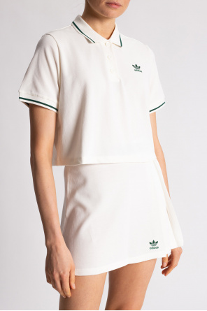 ADIDAS Originals Cropped polo shirt with logo