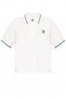 ADIDAS Originals WHITE Cropped polo shirt with logo