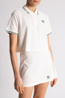 ADIDAS Originals WHITE Cropped polo shirt with logo