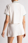 ADIDAS Originals WHITE Cropped polo shirt with logo
