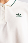 ADIDAS Originals WHITE Cropped polo shirt with logo