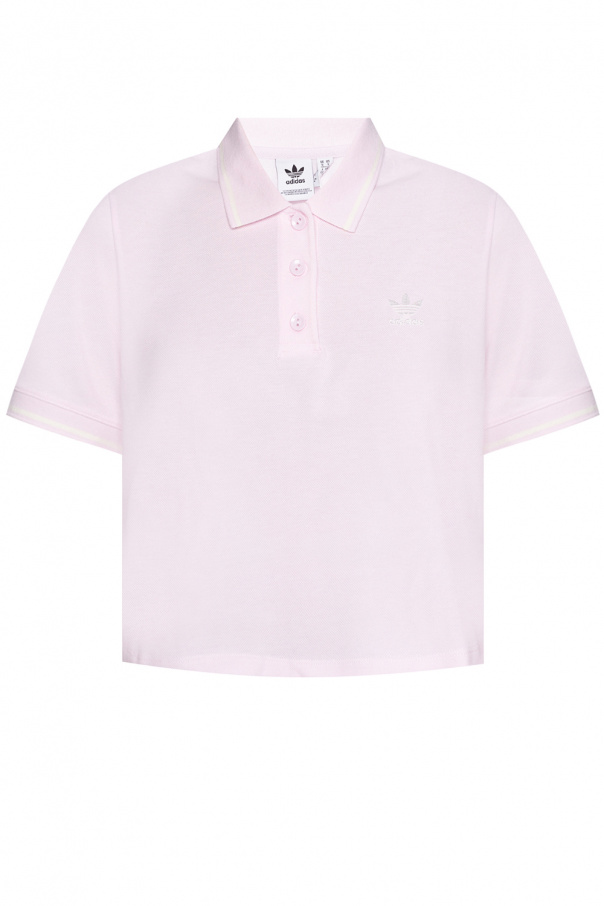 ADIDAS Originals Cropped polo shirt with logo