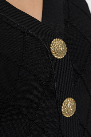 Balmain Krotki top z odkrytymi ramionami