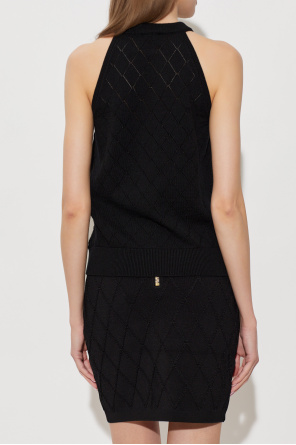 Balmain Wool sleeveless top