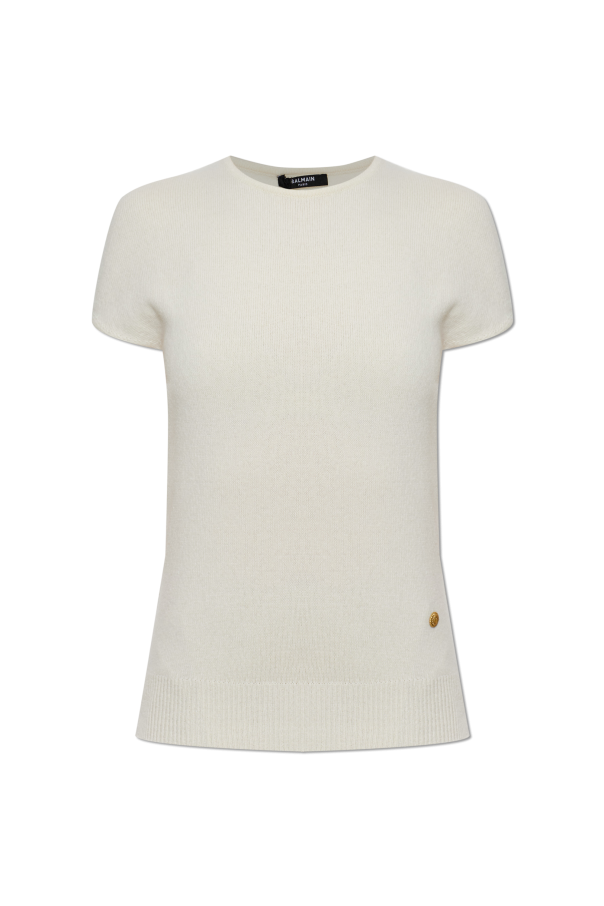 Top with application logo od Balmain