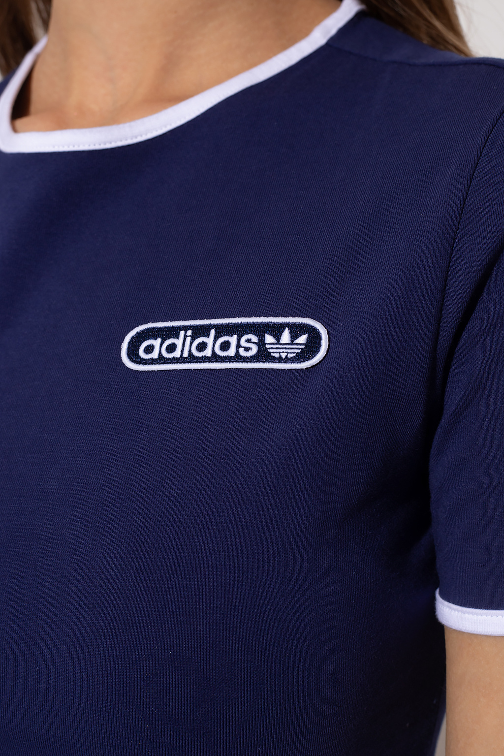 Navy blue Logo T - adidas - ADIDAS Originals 3 Junior Tights Stripe - Filles Entraînement IetpShops shirt Australia