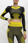 ADIDAS by Stella McCartney YELLOW Cropped training top