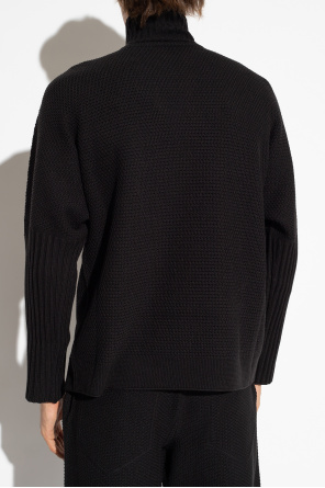 Issey Miyake Homme Plisse Oversized turtleneck sweater