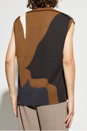 Homme Plissé Issey Miyake Weste mit Rundhalsausschnitt