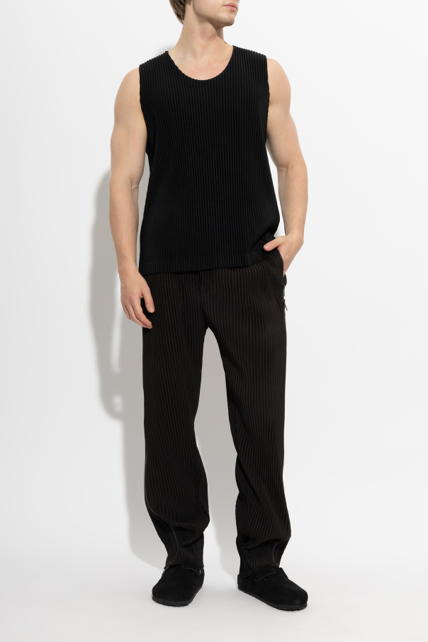 Homme Plissé Issey Miyake Sleeveless pleated top