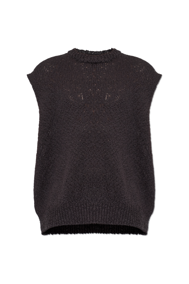 Cotton vest with a round neckline od Homme Plissé Issey Miyake