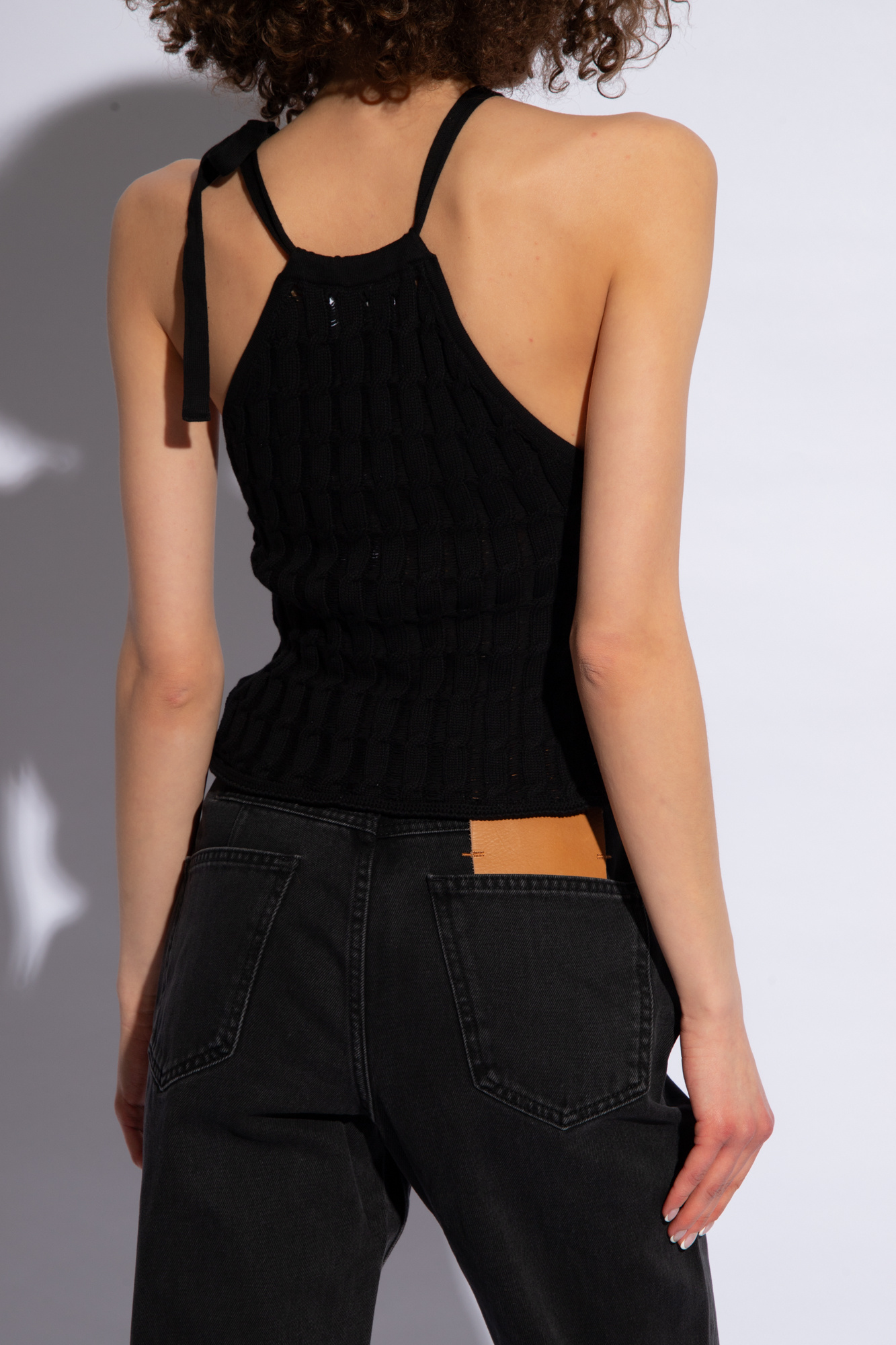 HALFBOY Openwork off-the-shoulder top