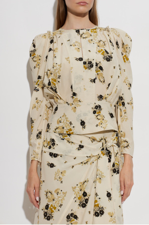 Isabel Marant Top de seda "Zarga"