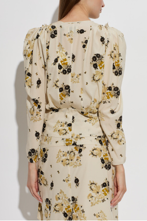 Isabel Marant Top de seda "Zarga"