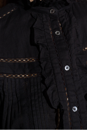 Marant Etoile ‘Metina’ shirt colour with openwork pattern