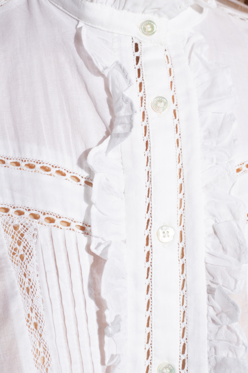 Marant Etoile ‘Metina’ shirt with openwork pattern