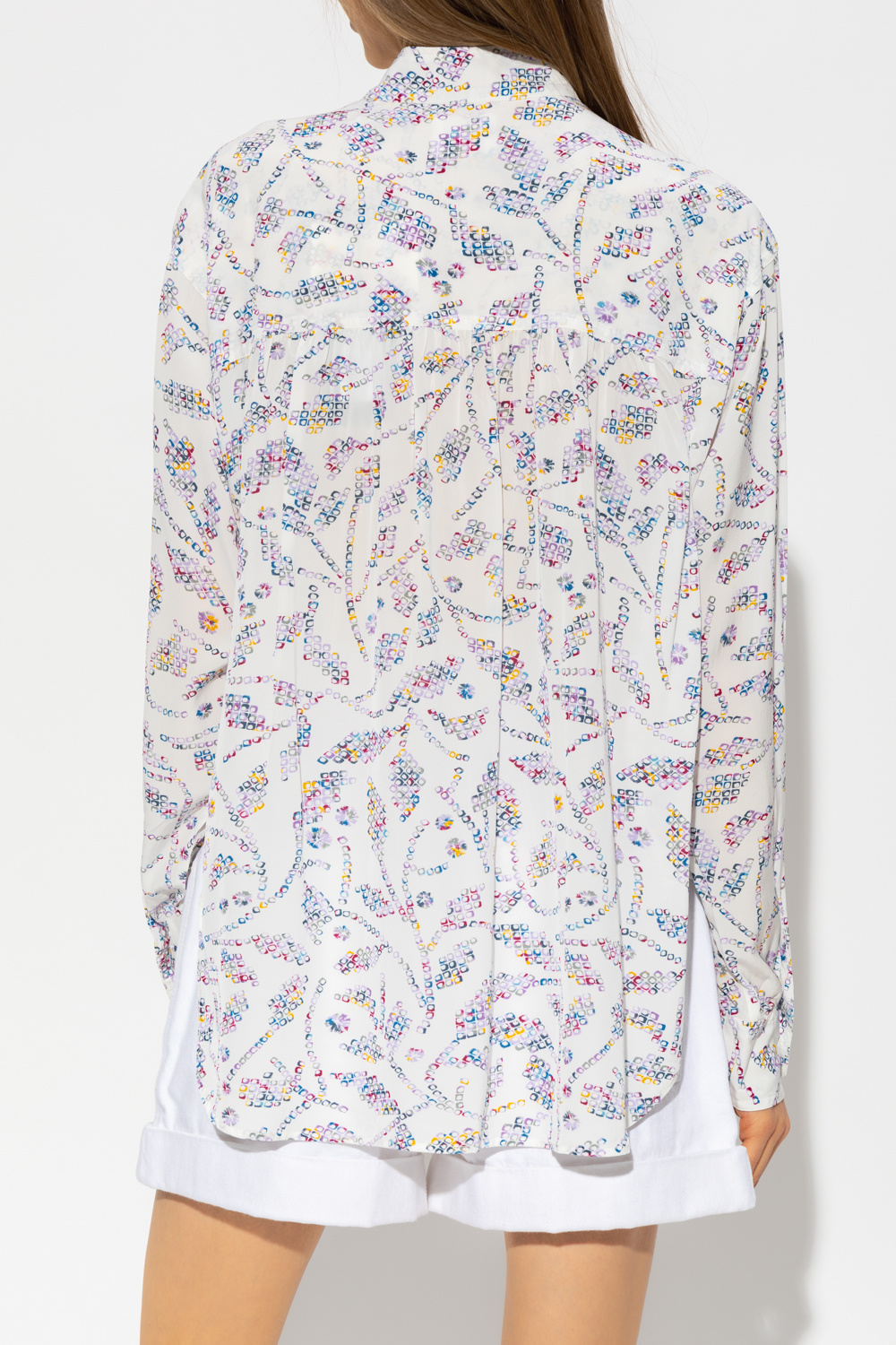 Isabel Marant Étoile ‘Berangere’ patterned Adidas shirt