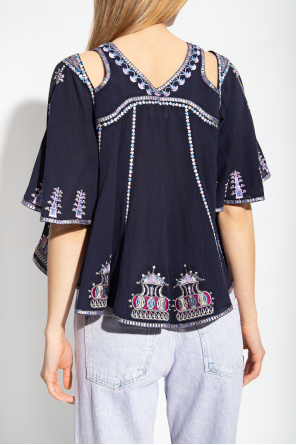 Isabel Marant ‘Biani’ embroidered top
