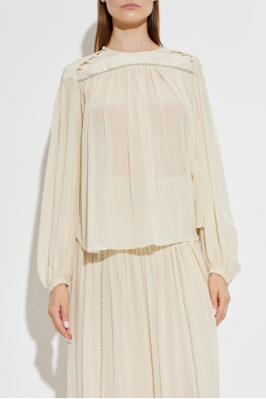 Isabel Marant Top de seda "Nuna"