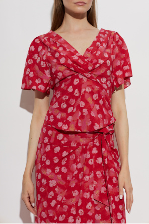 Isabel Marant Top de seda "Faljane"