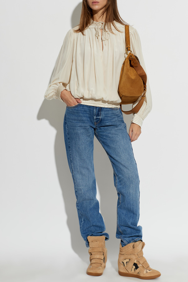 Isabel Marant Top de seda ‘Dovane’