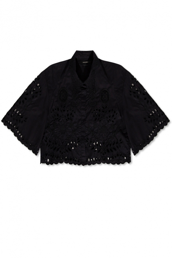 Isabel Marant Embroidered Colour-Block-Optik shirt