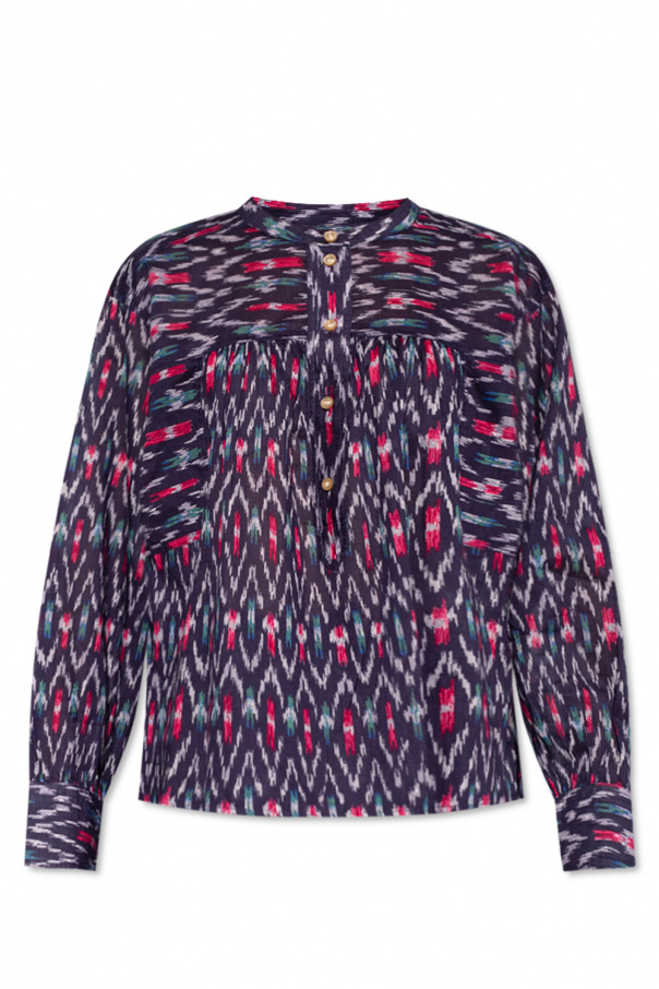 ISABEL MARANT ETOILE ‘Lally’ patterned top