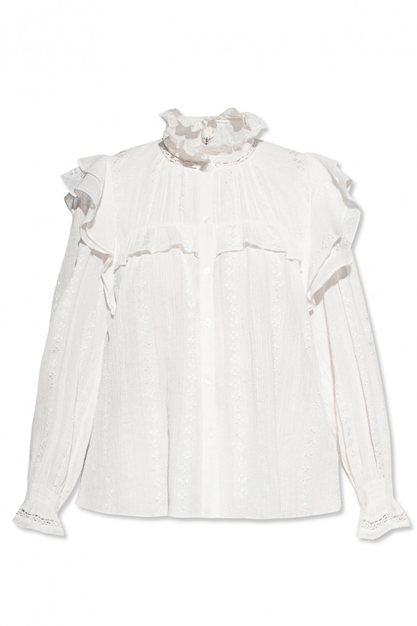 Isabel Marant Etoile ‘Jadety’ embroidered Weeknd shirt