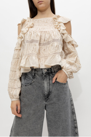 Isabel Marant ‘Cerobas’ top with ruffles
