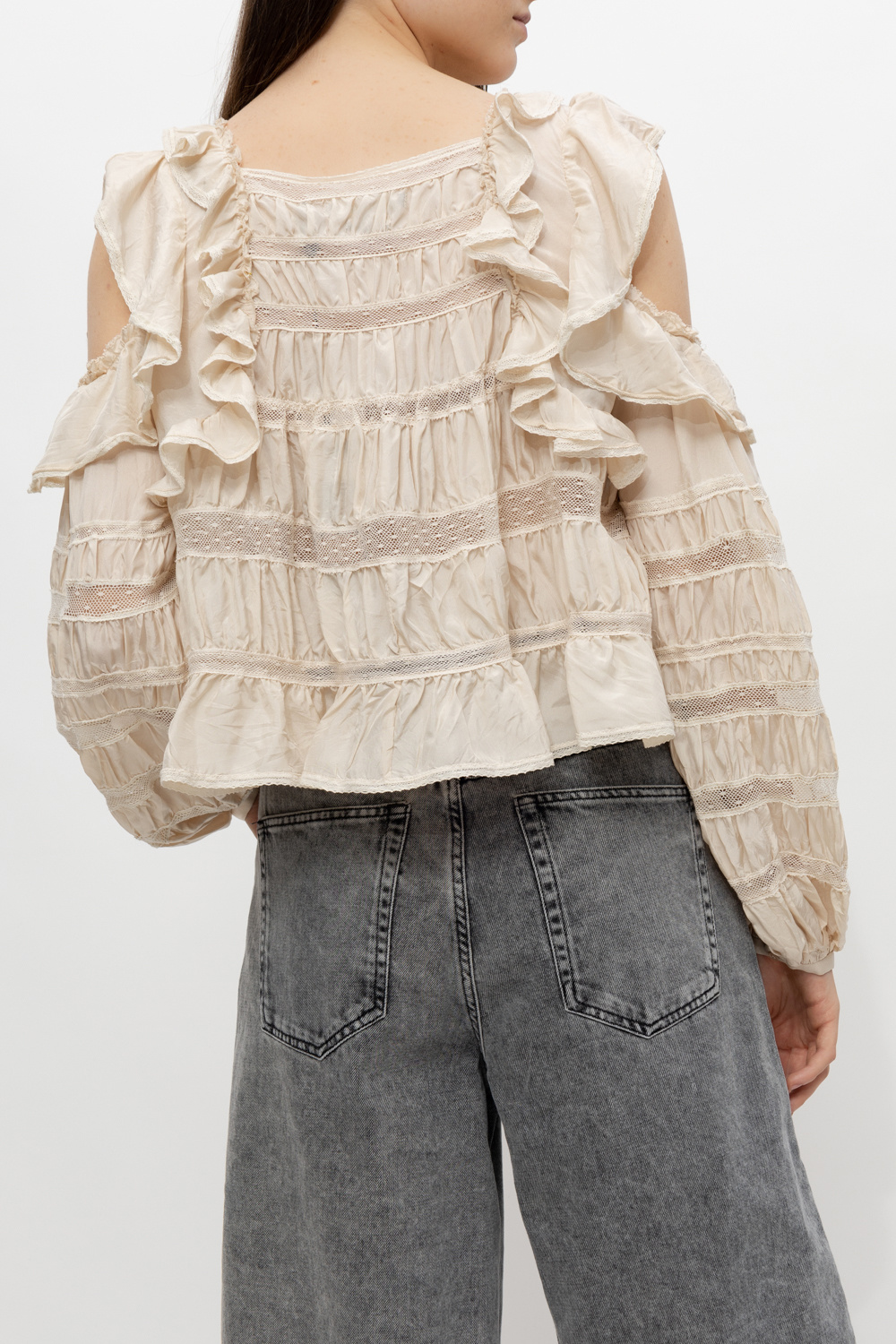 Isabel Marant ‘Cerobas’ top with ruffles