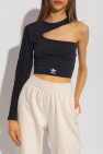 ADIDAS Originals GREY Cut-out crop top