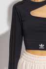 ADIDAS Originals GREY Cut-out crop top